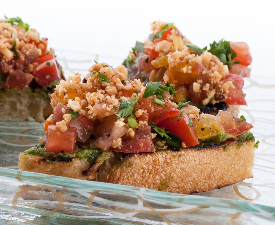 heirloom tomato bruschetta