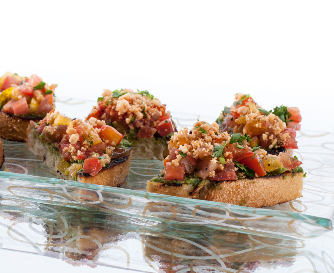 heirloom tomato bruschetta