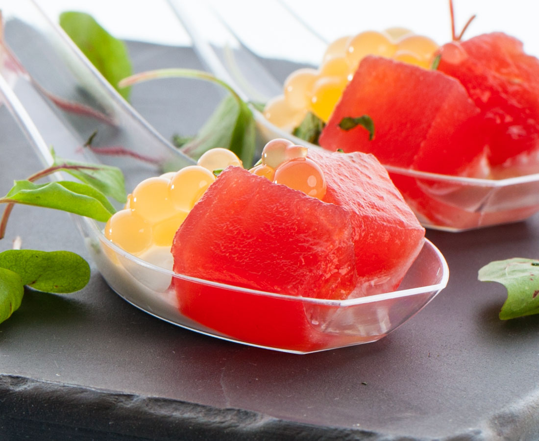 basil infused watermellon