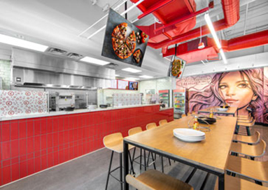 curry pizza house las vegas interior photographer chris wessling